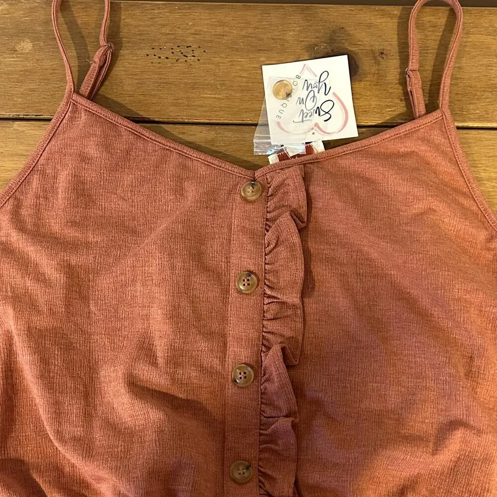 HAYDEN LOS ANGELES 1XL Jumpsuit Wide Leg Spaghetti Strap Stretch Waist Comfort - Picture 9 of 11